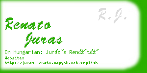 renato juras business card